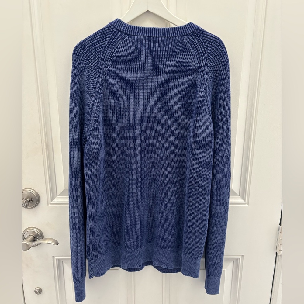 J. Crew Men’s Heritage Cotton Shaker-stitch Sweater Large - Picture 6 of 10